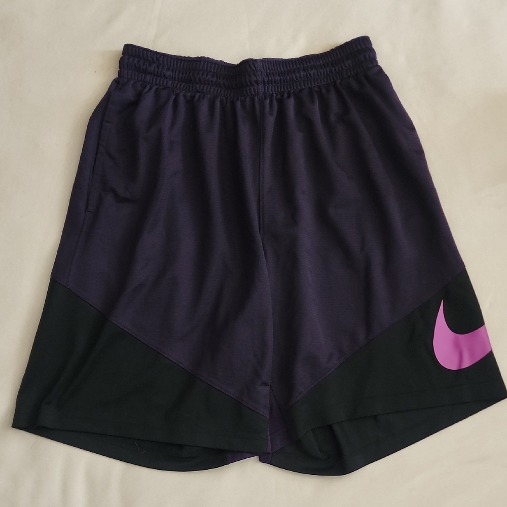 Nike Purple and Black Athletic Shorts